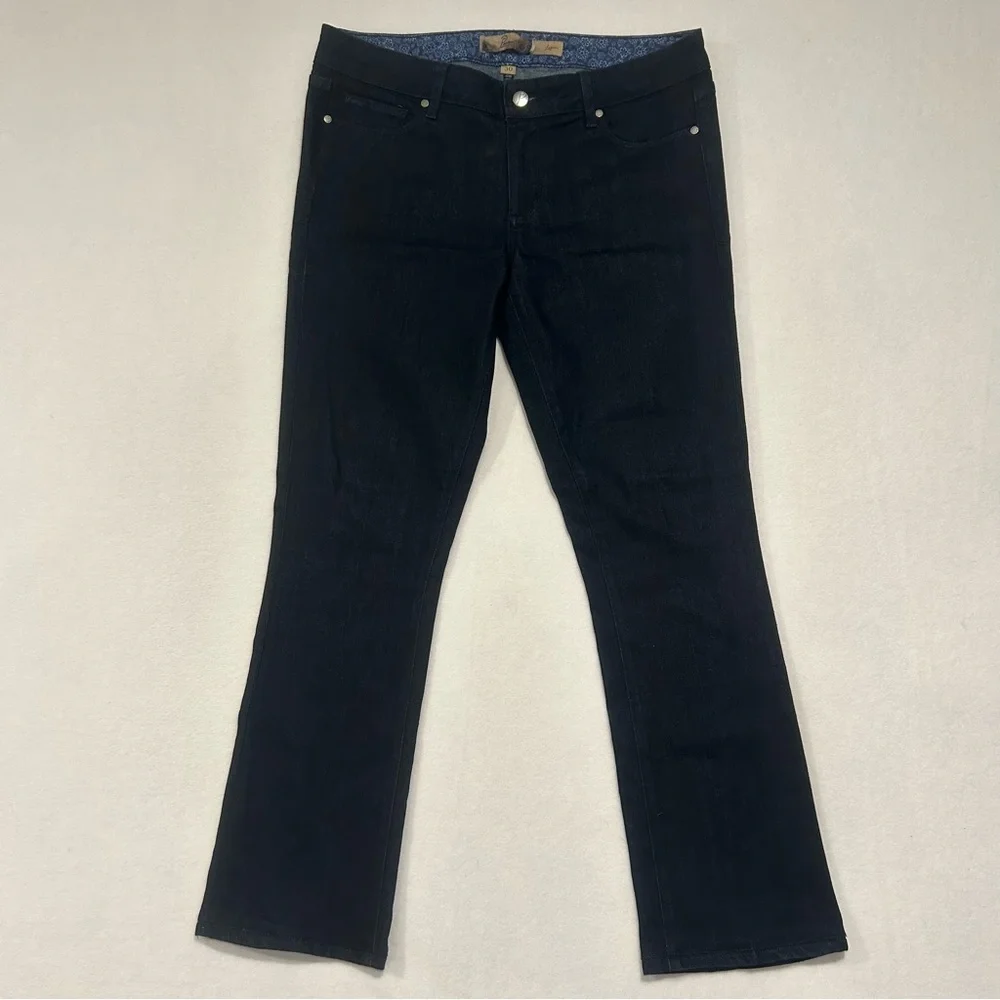 Paige‎ Laguna Women's Size 30 Blue Low Rise Denim Jeans 33x28 Made in USA - Picture 2 of 10